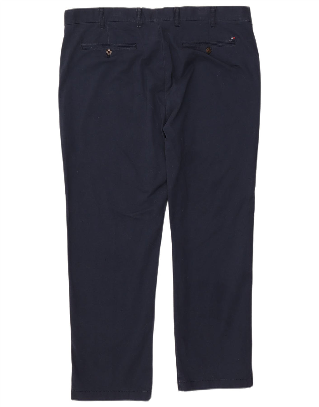 TOMMY HILFIGER Herre Custom Fit Chino Bukser W38 L30 Marineblå Bomuld