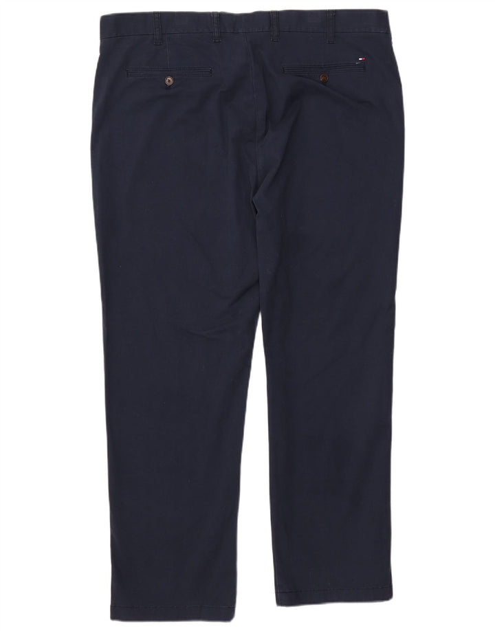 TOMMY HILFIGER Herre Custom Fit Chino Bukser W38 L30 Marineblå Bomuld