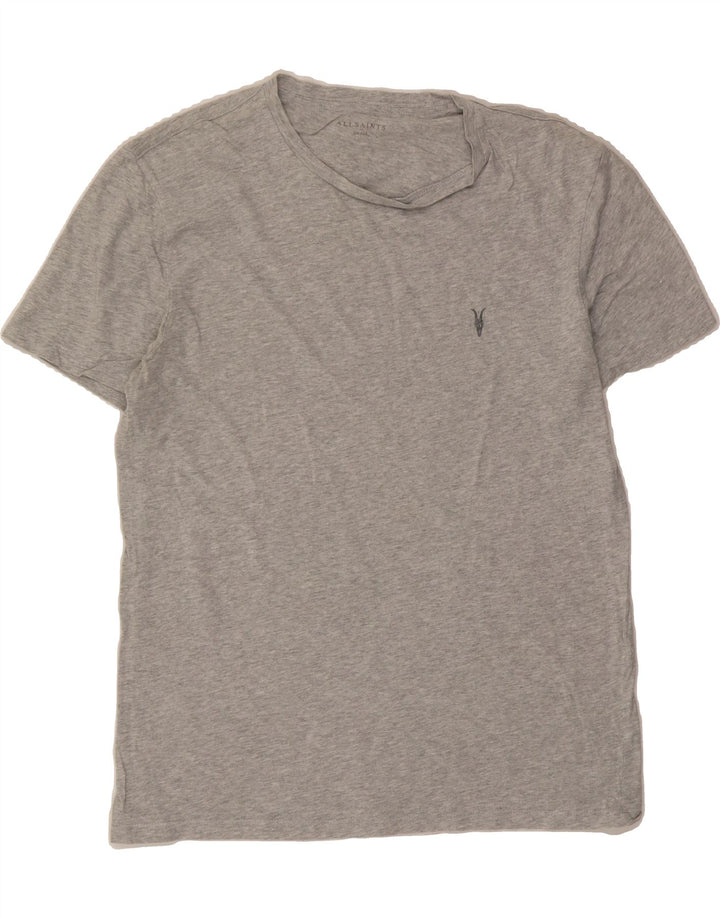 ALL SAINTS Mens T-Shirt Small Grey Vintage All Saints and Second-Hand All Saints from Messina Hembry 