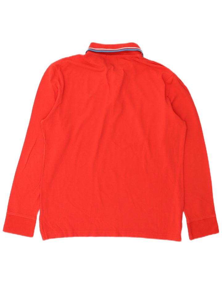 Diadora Langærmet Polo Shirt til mænd Stor Rød