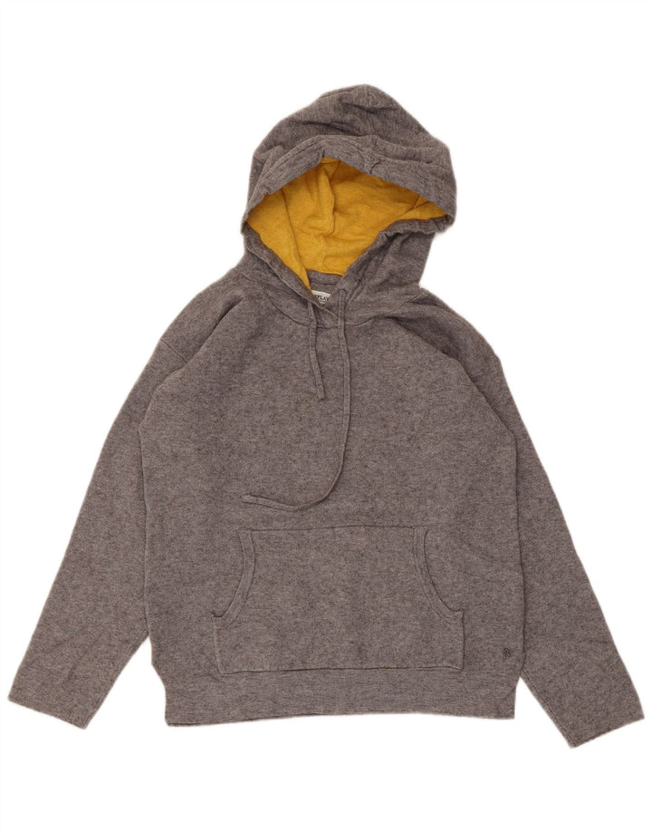 Replay Dame Hættetrøje UK 10 Small Grey Viscose