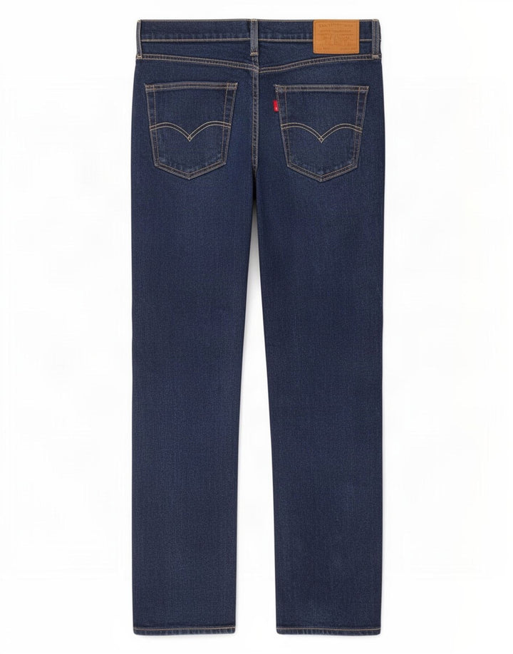 Levi's Herre 514 Straight Jeans W32 L32 Marineblå Bomuld