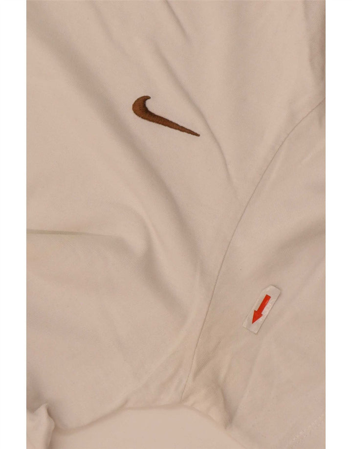 Nike T-shirt top til mænd, lille hvid bomuld