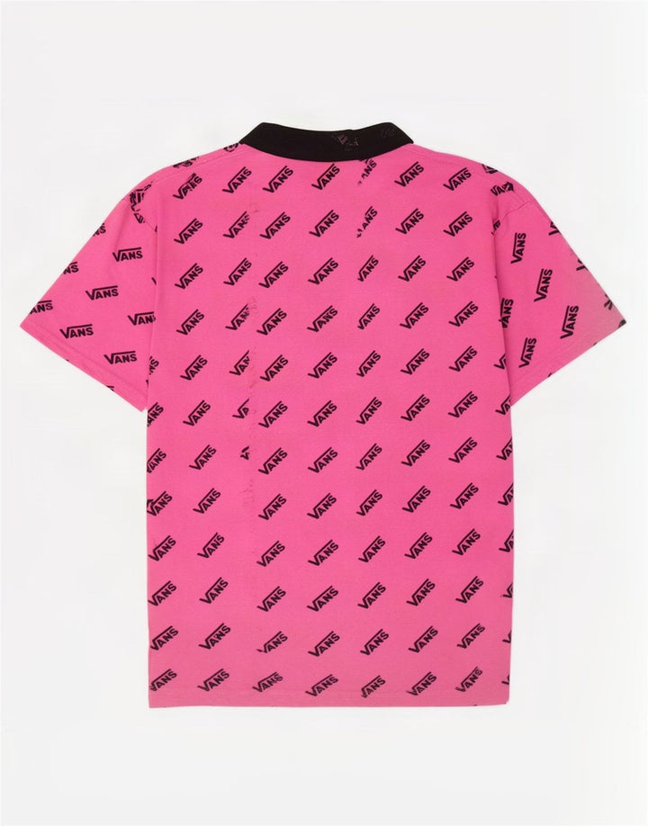 Vans Herre Grafisk T-Shirt Top Stor Pink Bomuld
