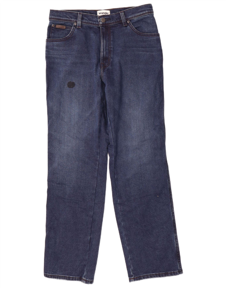 WRANGLER Herre Texas Straight Jeans W34 L32 Blå Bomuld
