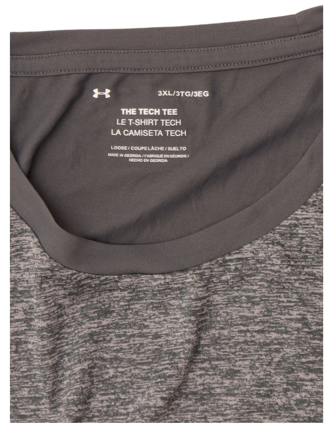 Under Armour Herre T-Shirt Top 3XL Grå Flecked