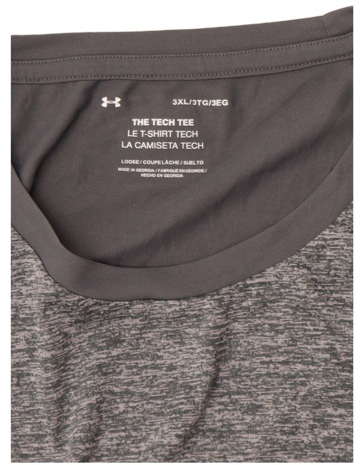 Under Armour Herre T-Shirt Top 3XL Grå Flecked
