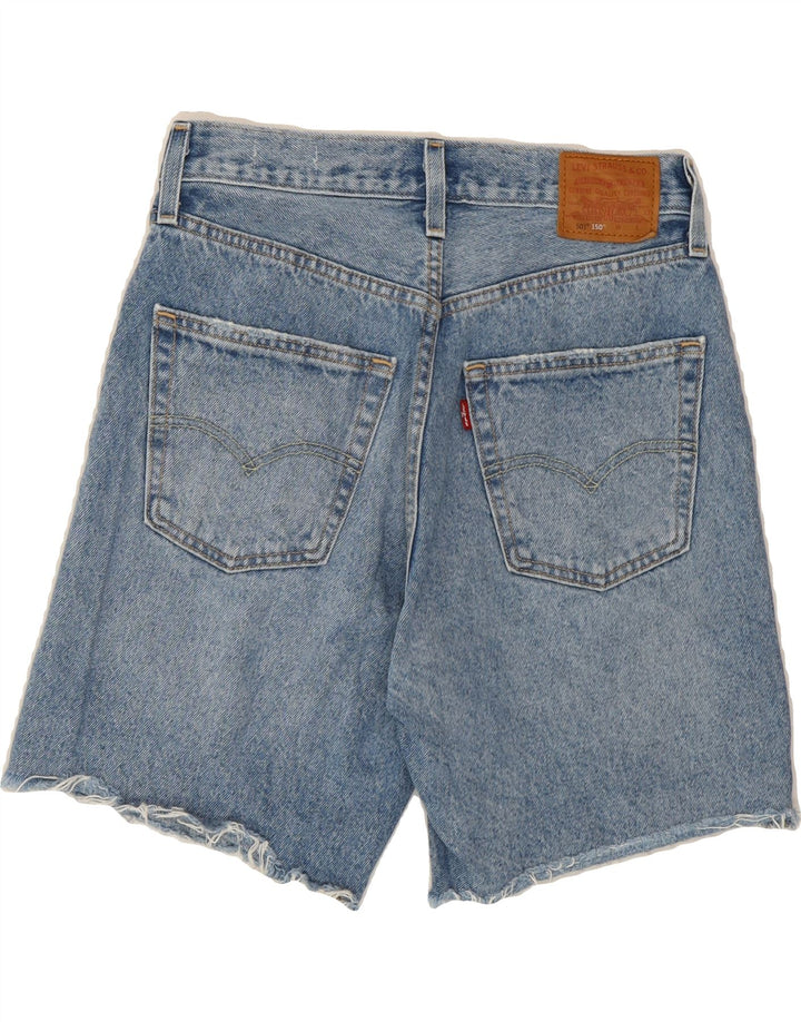 LEVI'S Womens 501 Denim Shorts W25 XS  Blue Patchwork Cotton Vintage Levi's and Second-Hand Levi's from Messina Hembry 