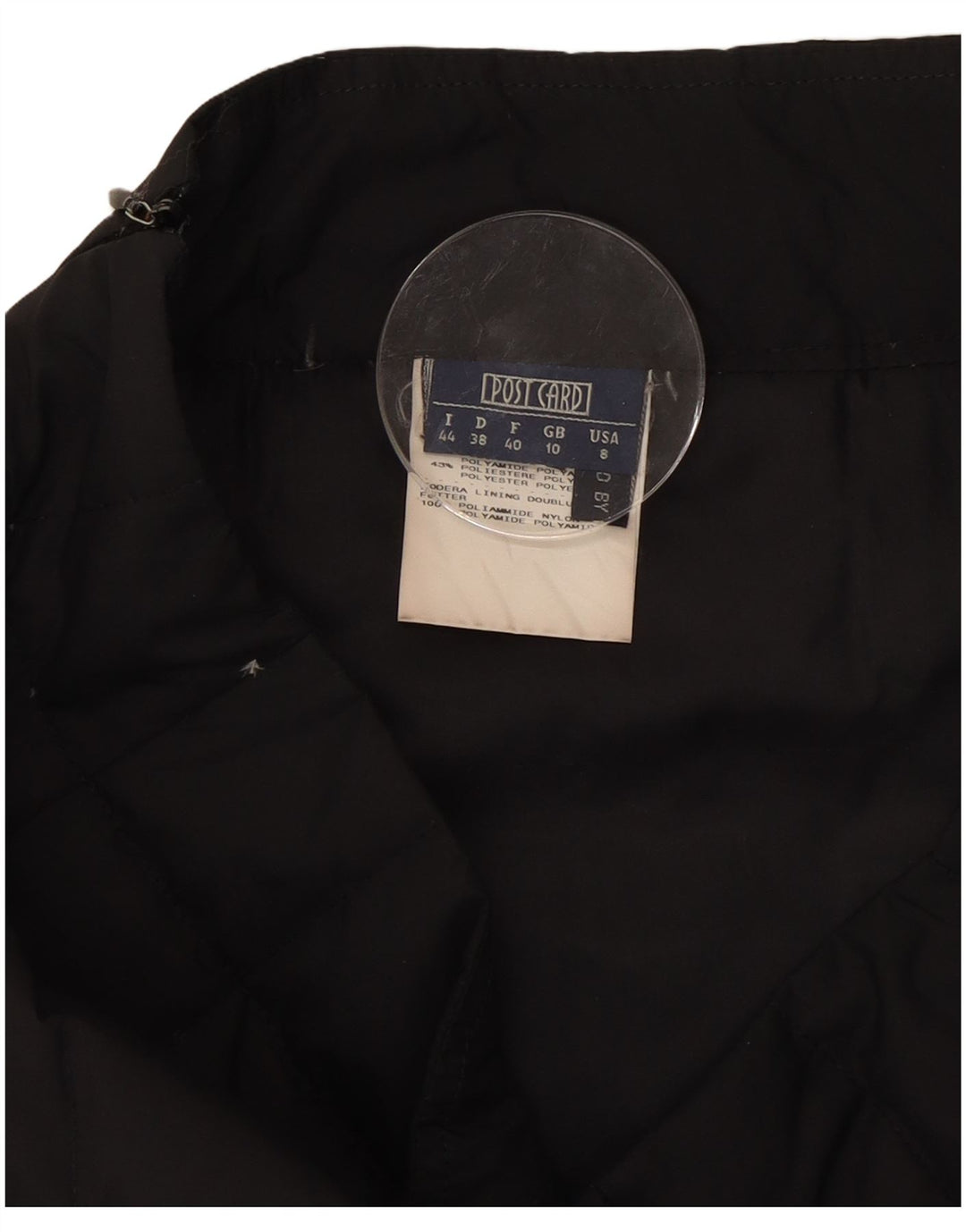 Postkort Dame Polstret Maxi Nederdel UK 10 Small W30 Sort Polyamid