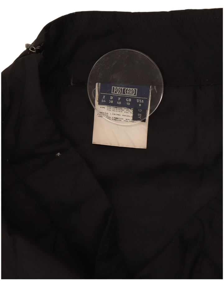 Postkort Dame Polstret Maxi Nederdel UK 10 Small W30 Sort Polyamid