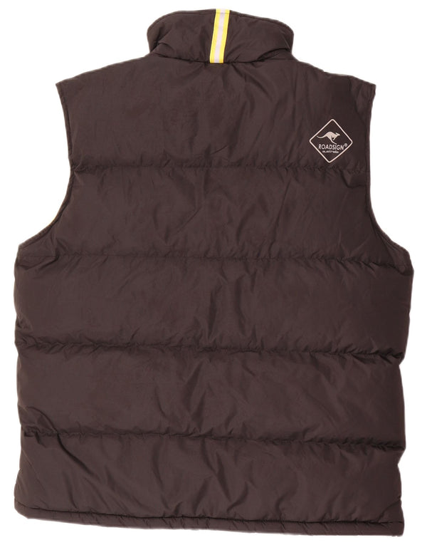 Roadsign Mens Padded Gilet UK 38 Medium Black Polyester