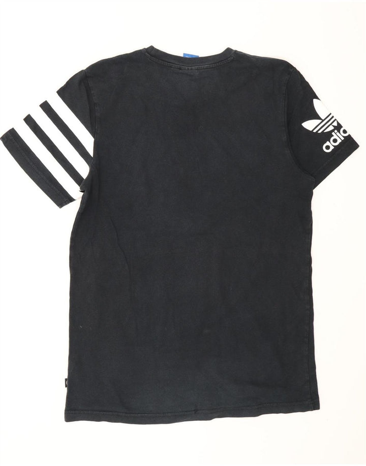 ADIDAS grafisk t-shirt til mænd, stor marineblå