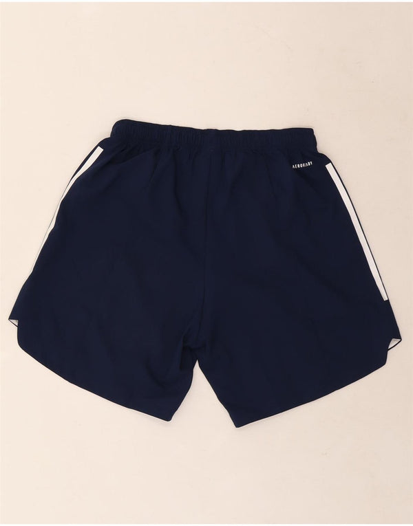 Adidas Mens Aeroready Sport Shorts Medium Navy Blue Polyester