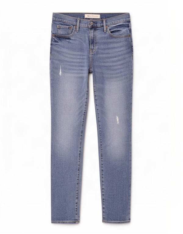 Gap Kvinde Kæreste Distressed Slim Jeans W28 L27 Blå Bomuld