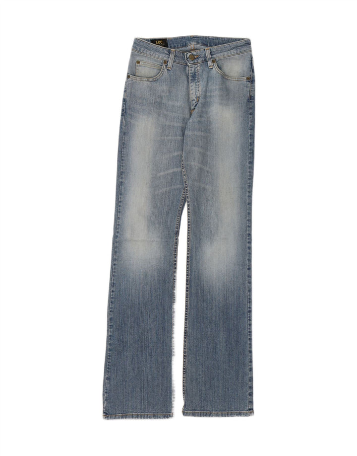LEE Womens Cameron Straight Jeans W27 L33 Blue Cotton