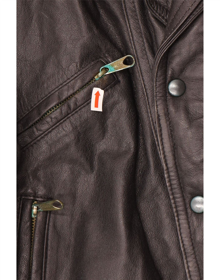 Vintage herre læderjakke UK 40 Stor brunt læder