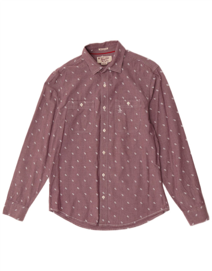 Penguin Herre Slim Fit skjorte Medium Lilla Paisley