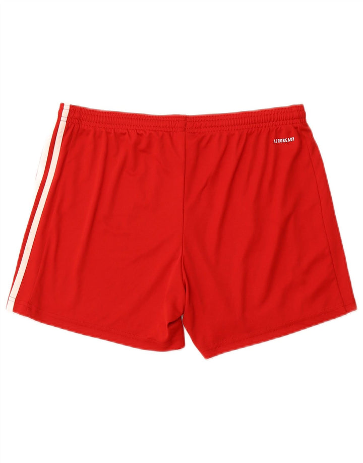 ADIDAS Aeroready Sportsshorts til kvinder UK 16/18 Large Red Polyester