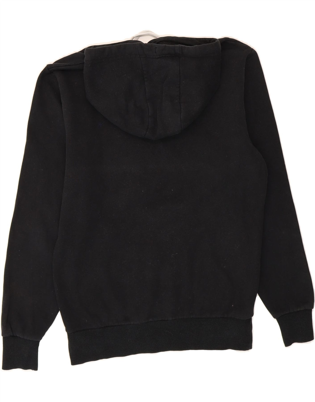 ELLESSE Mens Graphic Hoodie Jumper Small Black Cotton Vintage Ellesse and Second-Hand Ellesse from Messina Hembry 