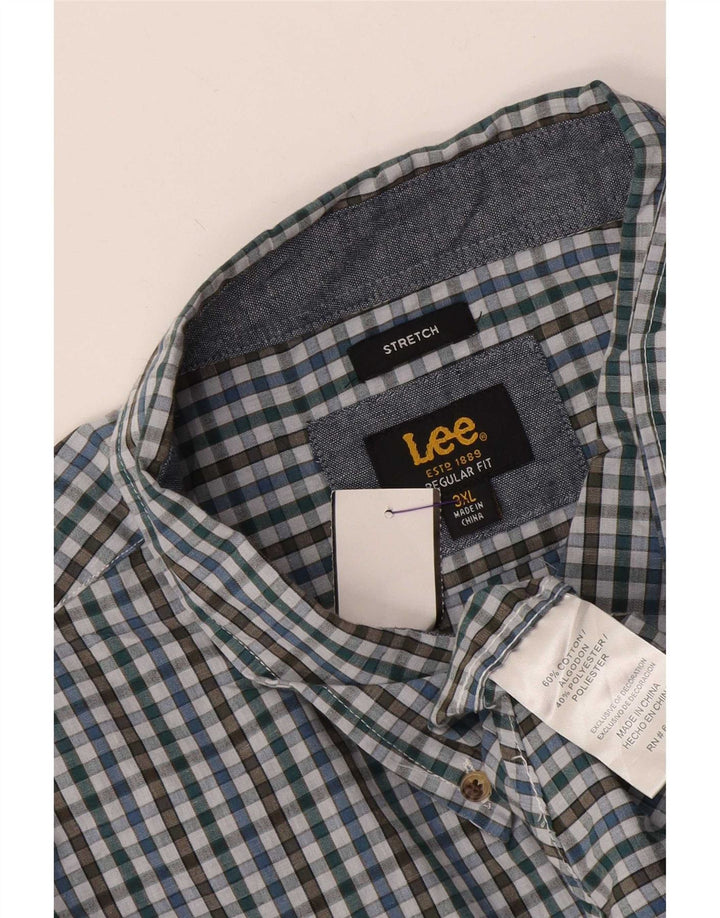 Lee Herre Regular Fit skjorte 3XL flerfarvet Gingham Cotton