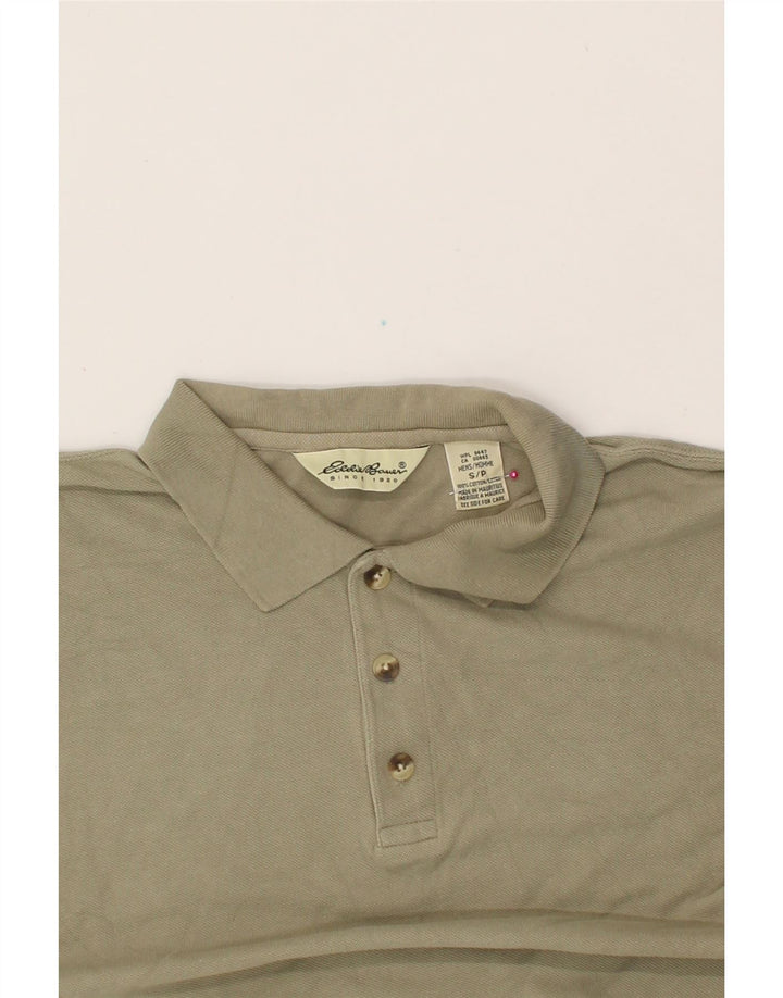 EDDIE BAUER Mens Polo Shirt Small Beige Cotton Vintage Eddie Bauer and Second-Hand Eddie Bauer from Messina Hembry 