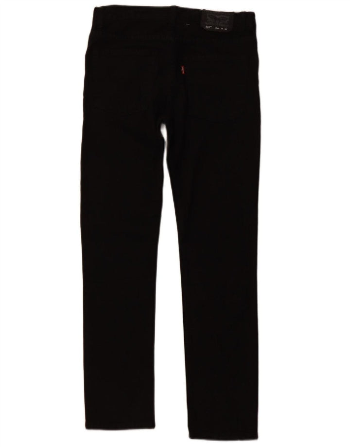 LEVI'S Girls 510 Skinny Jeans 15-16 år W28 L28 Sort bomuld