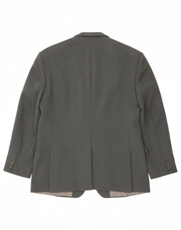 MAGEE Mens 2 Button Blazer Jacket UK 36 Small Grey New Wool