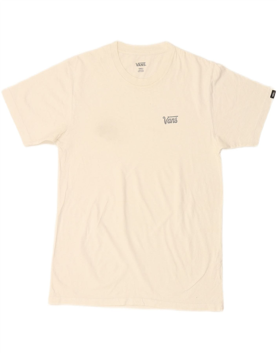 VANS Mens T-Shirt Top Small White Cotton Vintage Vans and Second-Hand Vans from Messina Hembry 