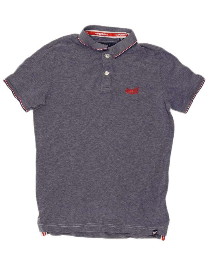 Superdry Polo skjorte til mænd mellemblå bomuld