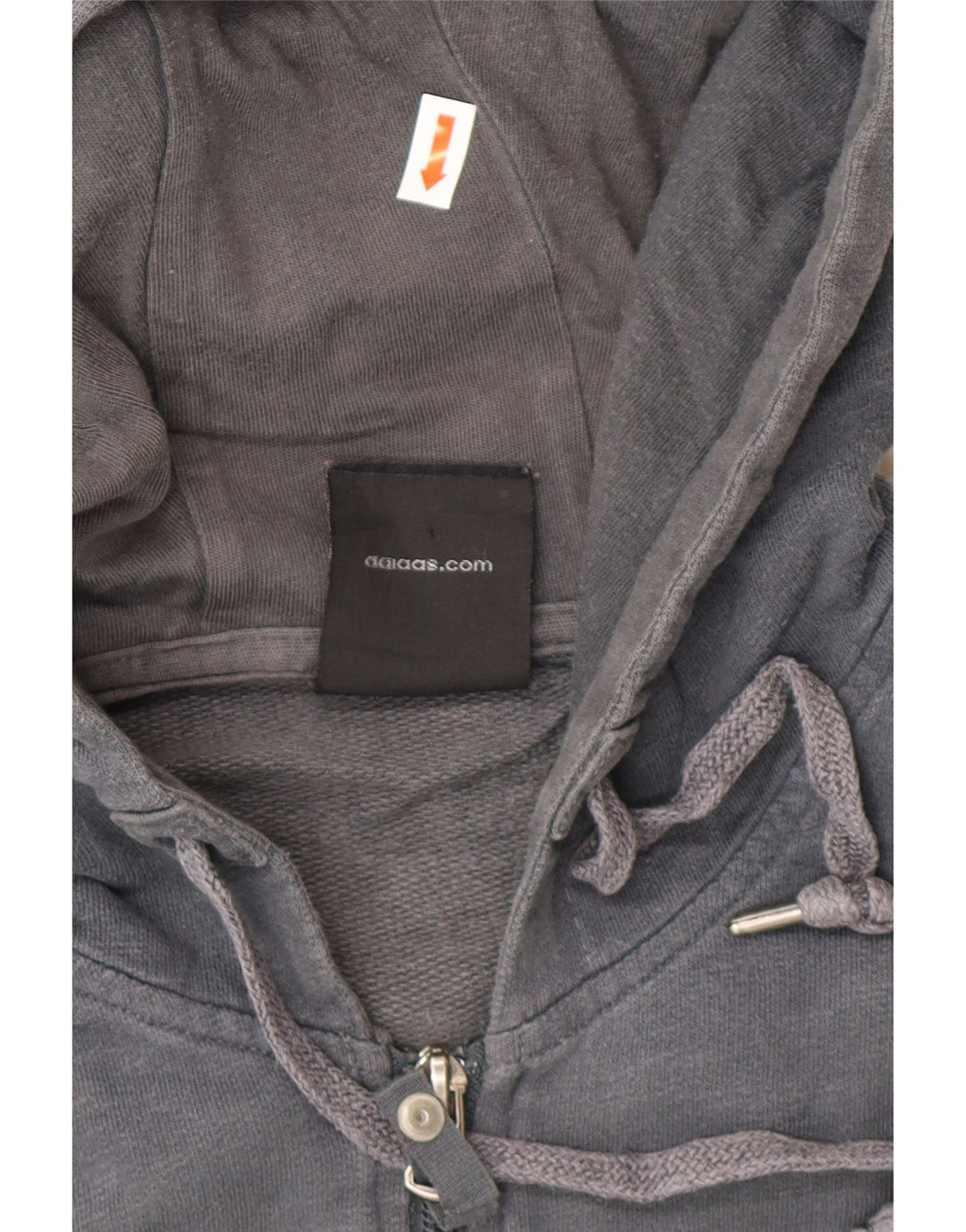 ADIDAS grafisk hættetrøje med lynlås til mænd Medium marineblå bomuld