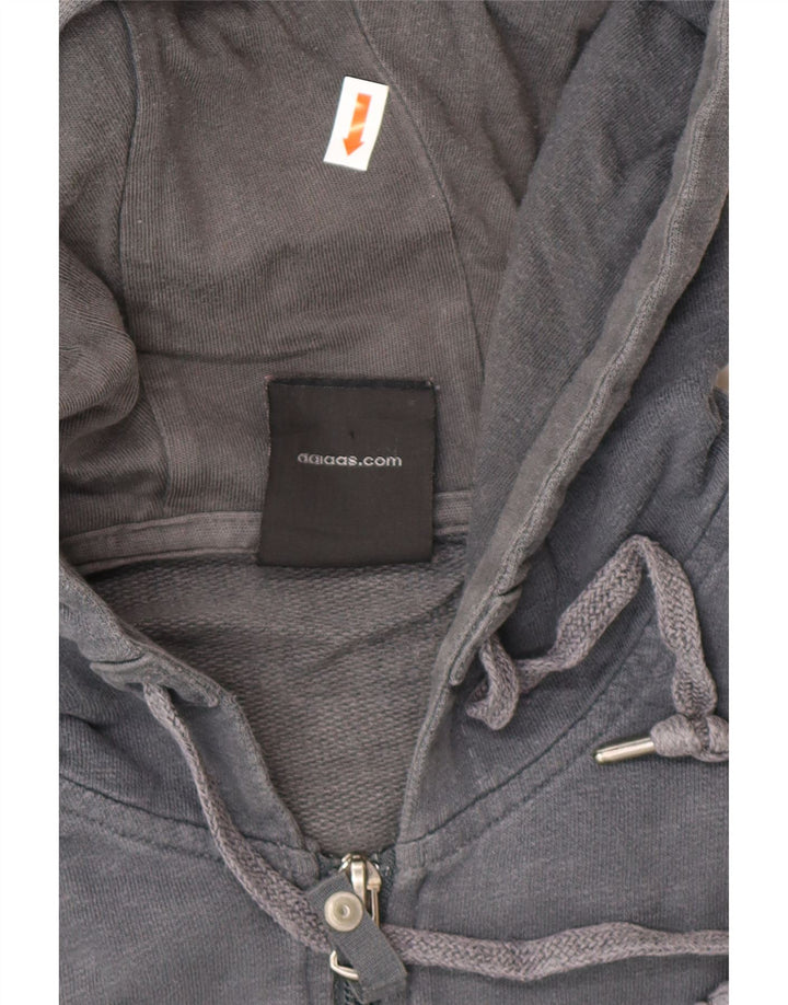 ADIDAS grafisk hættetrøje med lynlås til mænd Medium marineblå bomuld