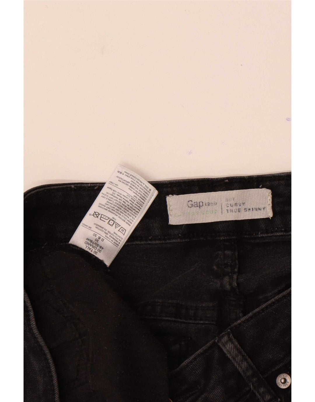 Gap Dame Skinny Jeans W30 L32 Sort Bomuld