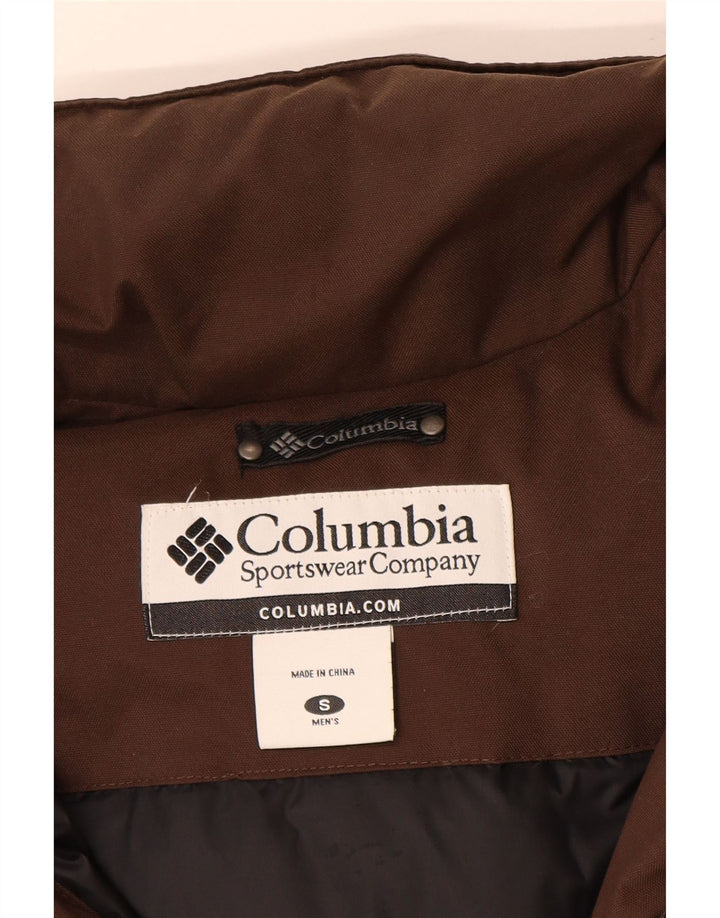 Columbia Polstret herrejakke UK 36 Lille brun nylon