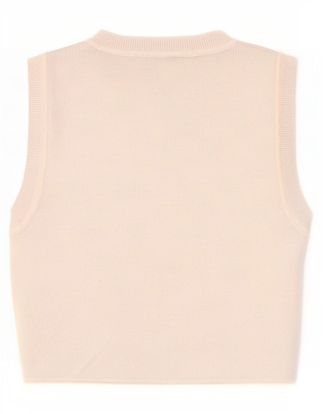 Zara Womens Crop Vest Top UK 12 Medium Grey Viscose