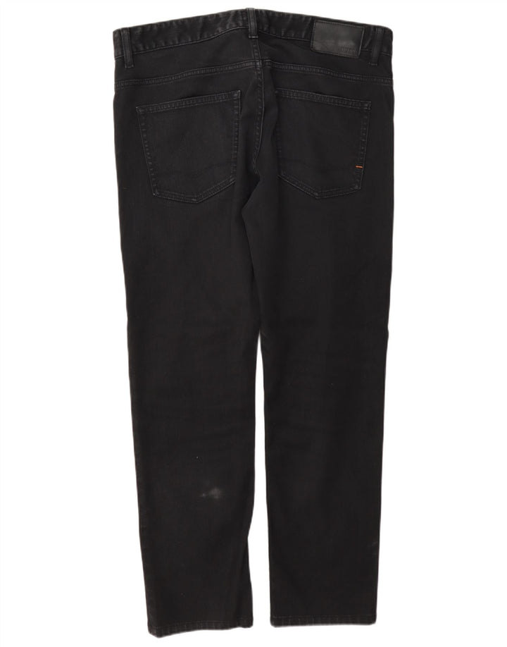 Hugo Boss Herre Delaware Slim Jeans W34 L29 Grå Bomuld