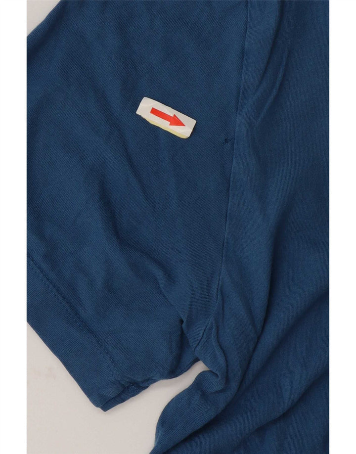 Nike T-shirt top til mænd, stor blå bomuld