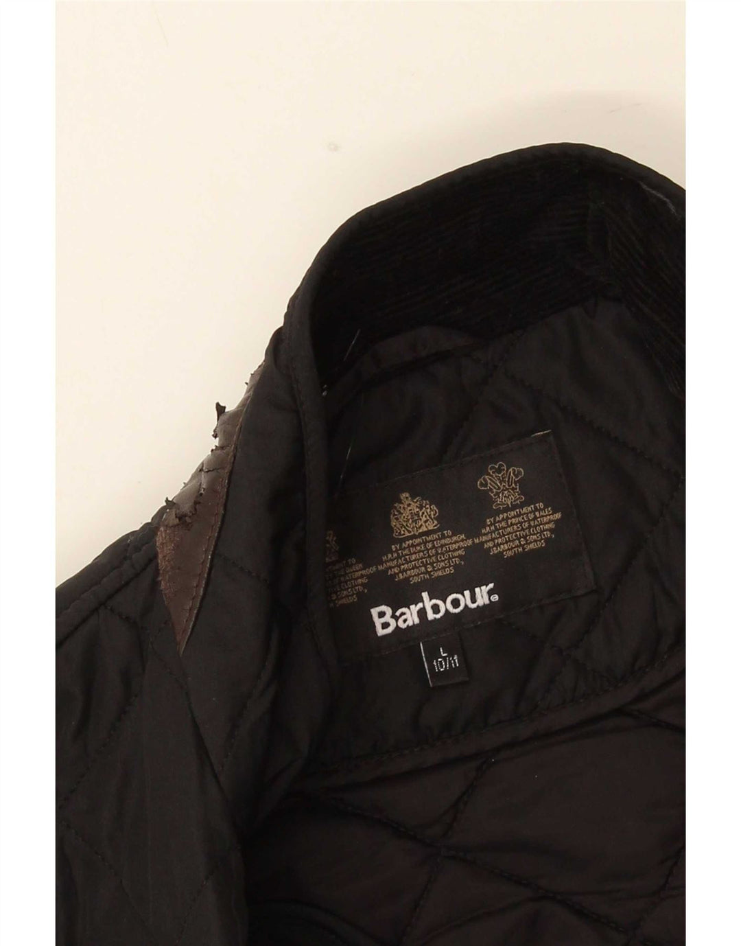 Barbour Boys Quiltet Jakke 10-11 År Stor Sort
