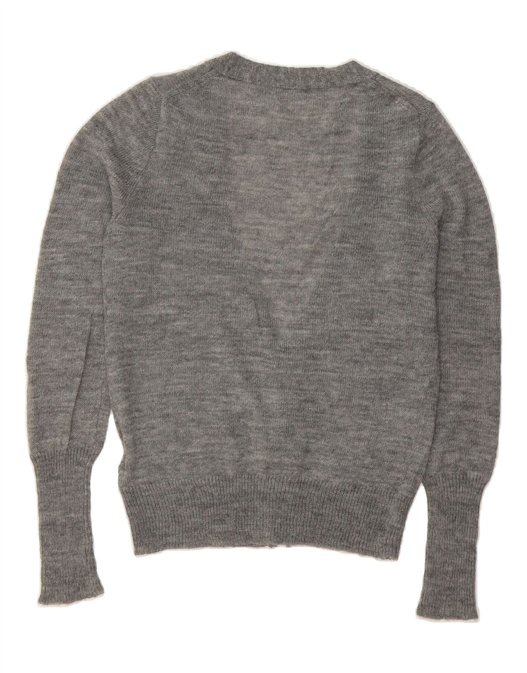 J. CREW Womens Cardigan Sweater UK 10 Small Grey Acrylic Vintage J. Crew and Second-Hand J. Crew from Messina Hembry 
