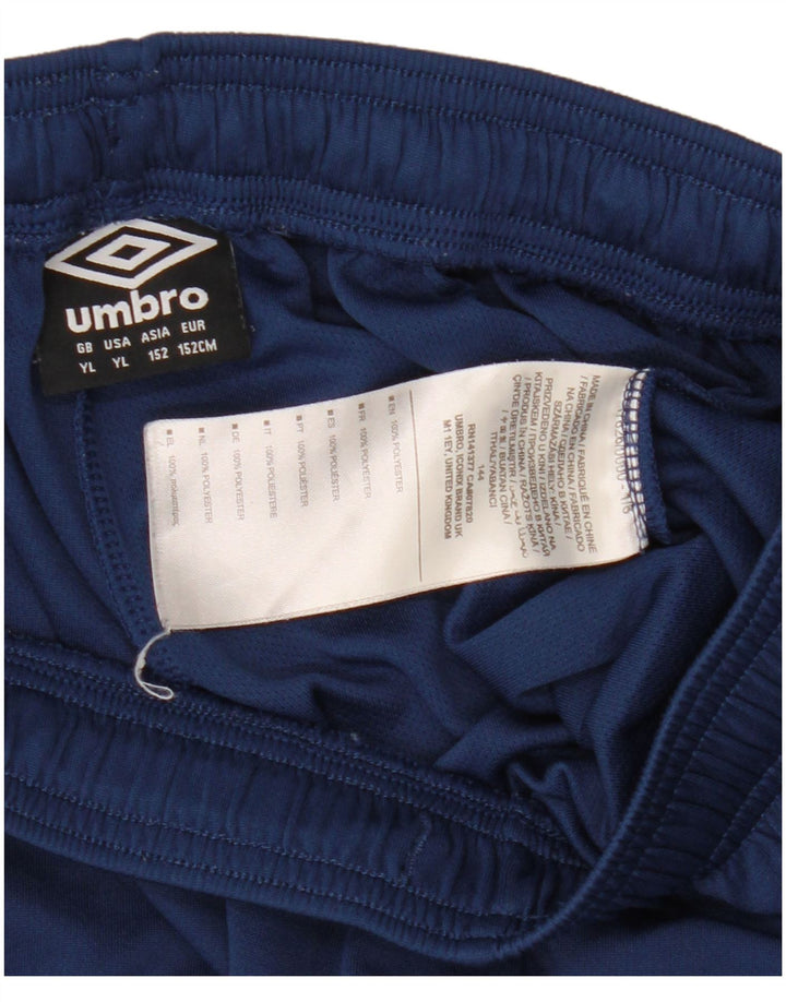 Umbro Boys Sports Shorts 11-12 År Navy Blue Polyester