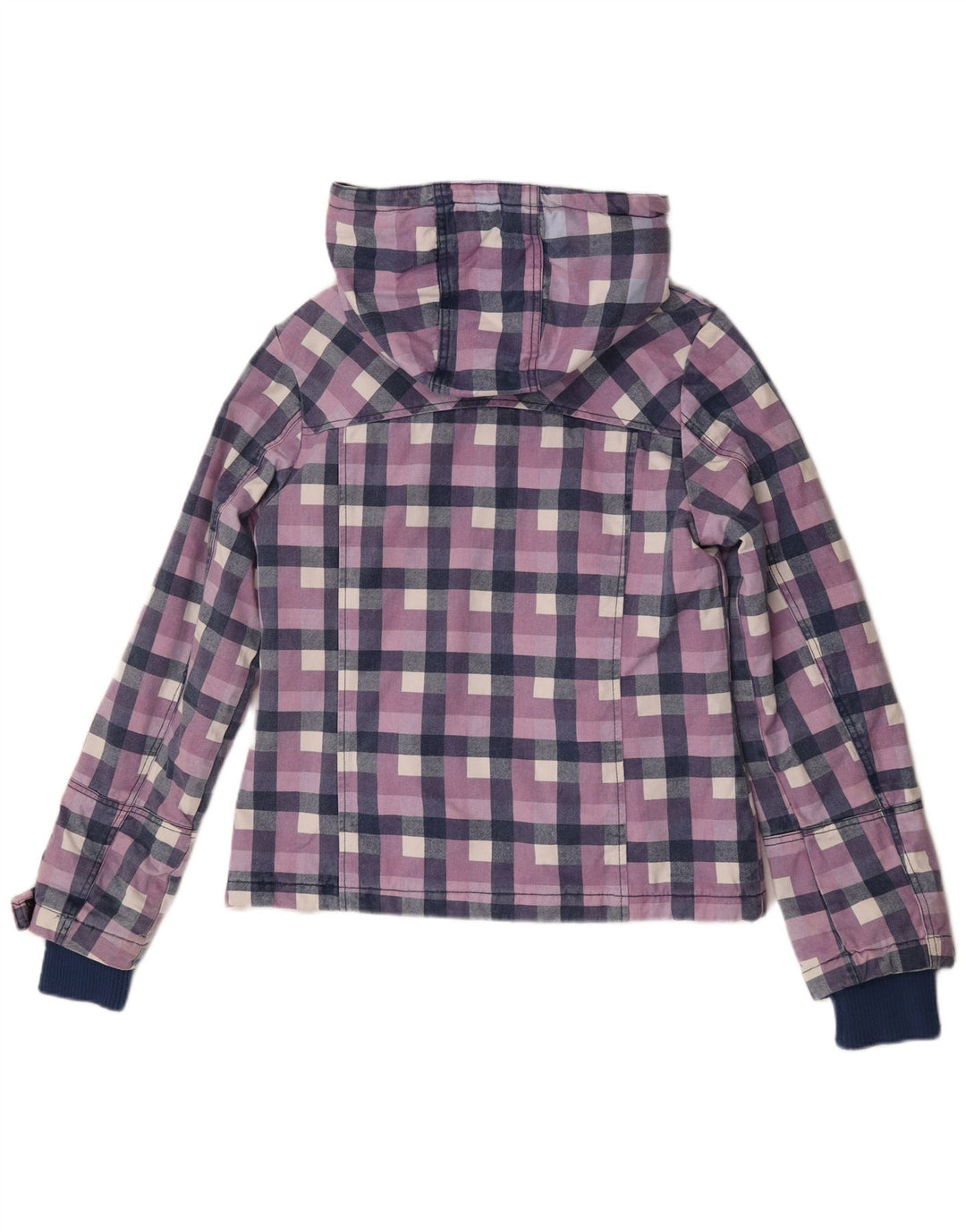Sublevel Dame Hooded Windbreaker Jacket UK 16 Stor Lilla Geometrisk