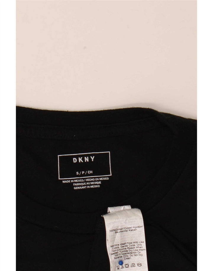 Dkny Herre Grafisk T-Shirt Top Lille Sort Bomuld