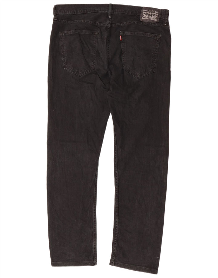 Levi's Slim Jeans til mænd W36 L32 sort bomuld