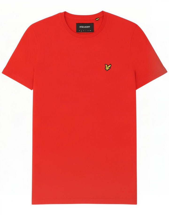 Lyle & Scott Herre T-shirt Top Lille Rød Bomuld