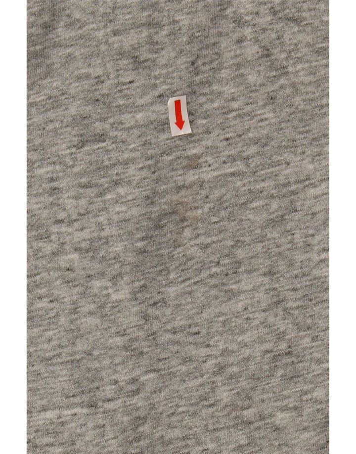 TOMMY HILFIGER Dame Oversized hættetrøje med lynlås UK 10 Small Grå