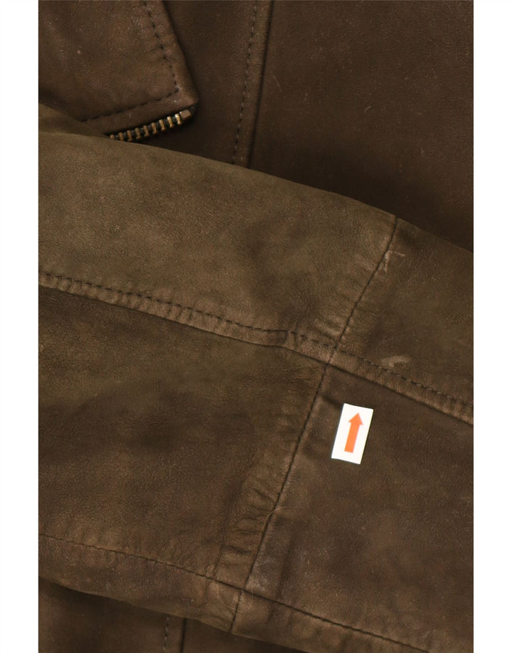 Scotch & Soda herre ruskindsjakke UK 40 Large Khaki Læder