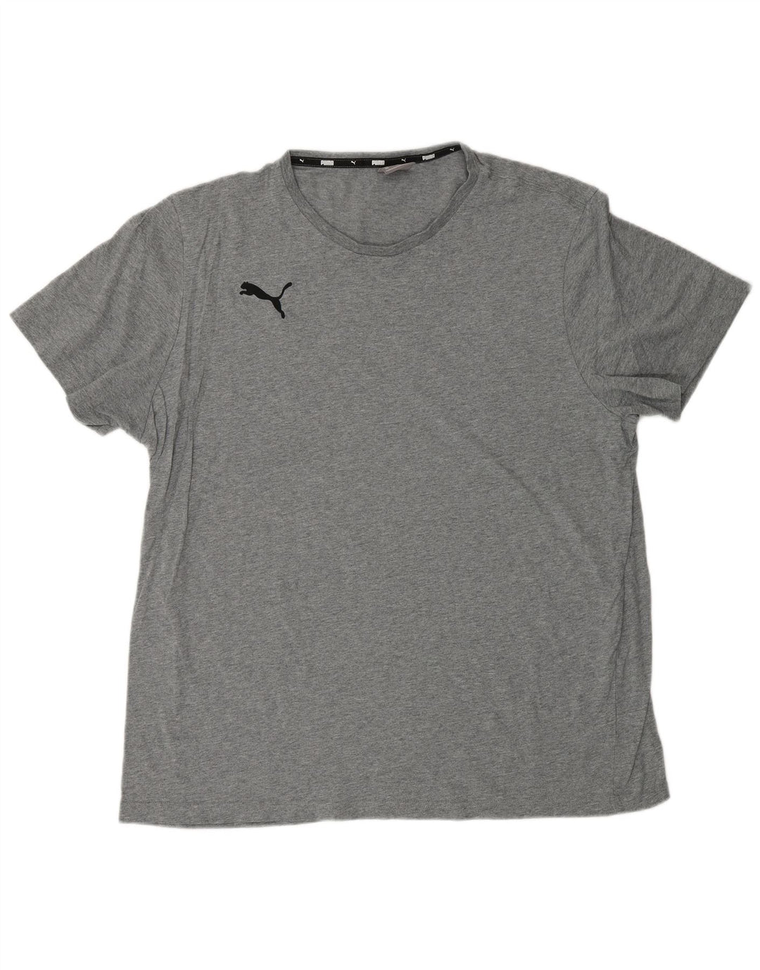 PUMA Herre T-Shirt Top 2XL Grå Flecked