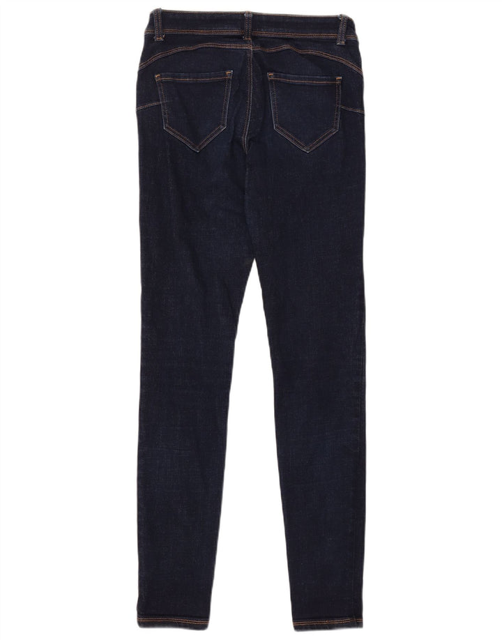 BENETTON Dame Skinny Jeans W28 L30 Marineblå polyester