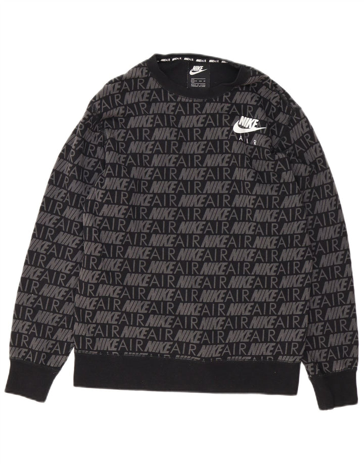 Nike grafisk sweatshirt til mænd XS Sort bomuld