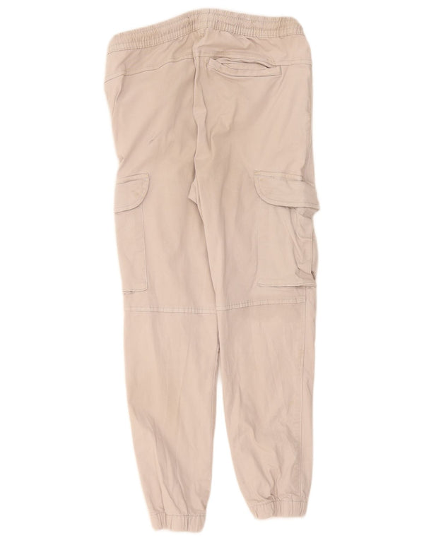 Zara Herre Crop Joggers Cargo Bukser Medium W30 L26 Grå Bomuld