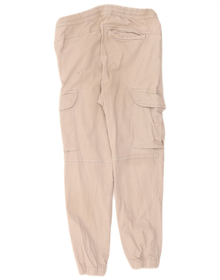 Zara Herre Crop Joggers Cargo Bukser Medium W30 L26 Grå Bomuld
